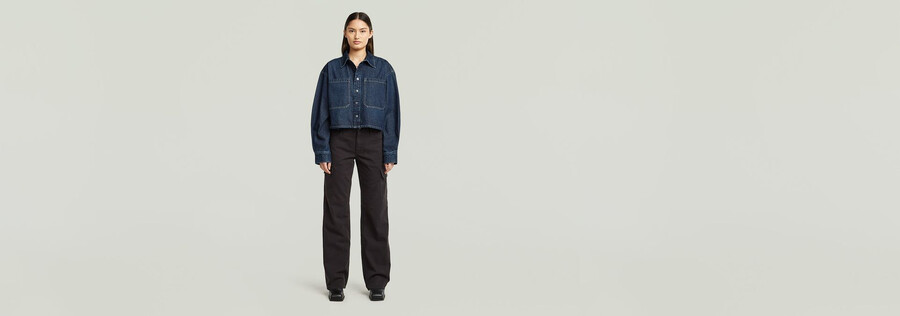 boxy 2-pocket overshirt