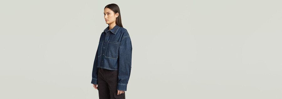 boxy 2-pocket overshirt