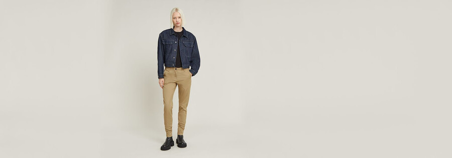 bronson mid waist skinny chino
