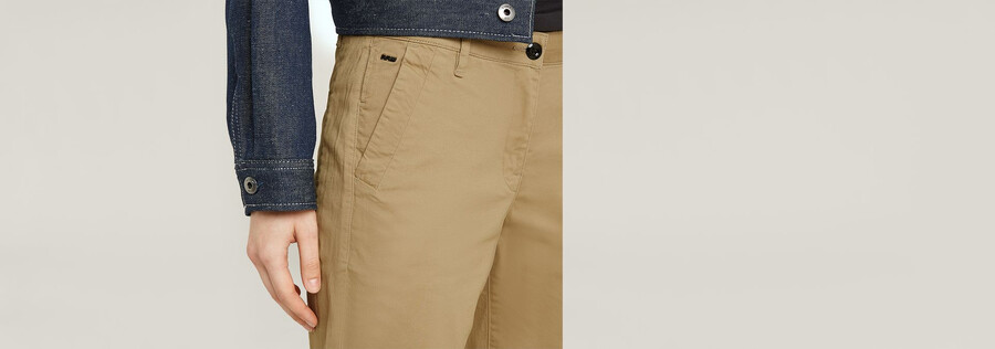 bronson mid waist skinny chino
