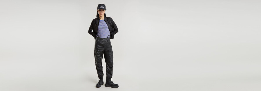 cargo cropped drawcord