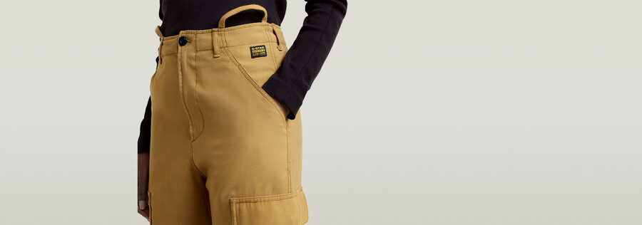 cargo cropped drawcord pants
