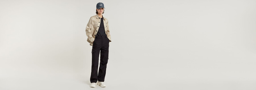 high waist cargo pants