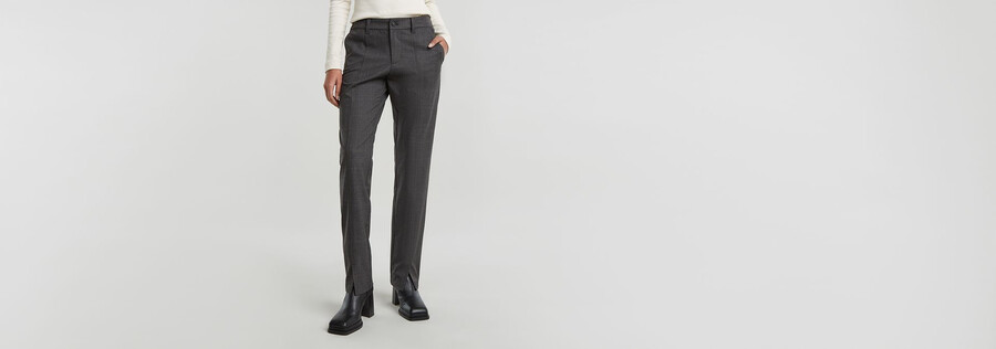 front slit chino