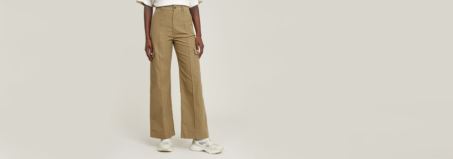 high waist cargo pants