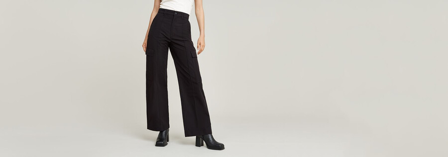 high waist cargo pants