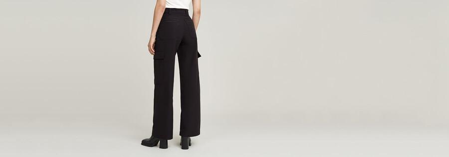 high waist cargo pants