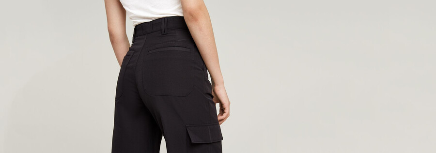high waist cargo pants