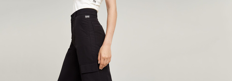 high waist cargo pants