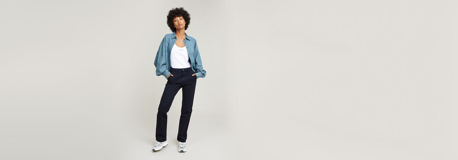 viktoria high straight chino