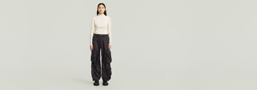 balloon cargo multi pocket pants