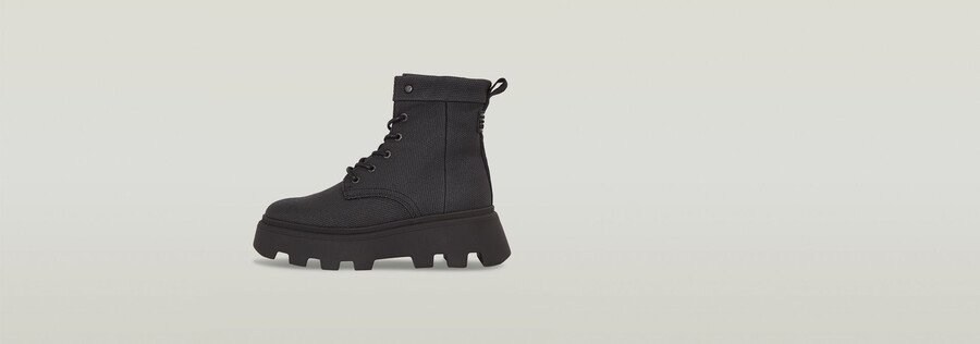 kate ii high canvas boots