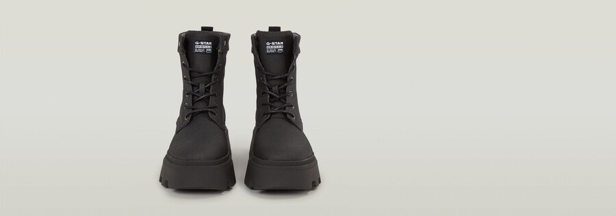 kate ii high canvas boots
