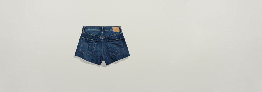 true denim shorts raw edge