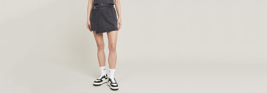 overdyed sweat skort