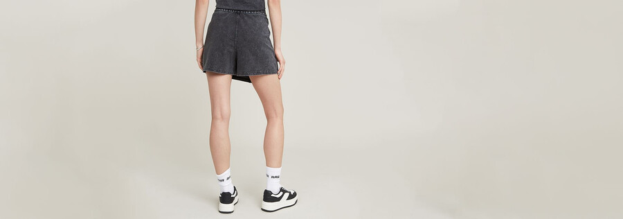 overdyed sweat skort