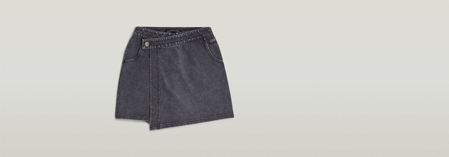 overdyed sweat skort