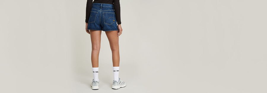 micro denim skort