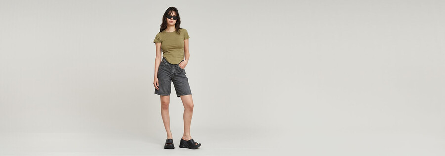 viktoria bermuda shorts clean edge