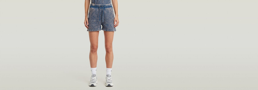overdyed sweat shorts