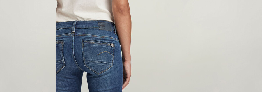 midge zip mid-waist skinny jeans