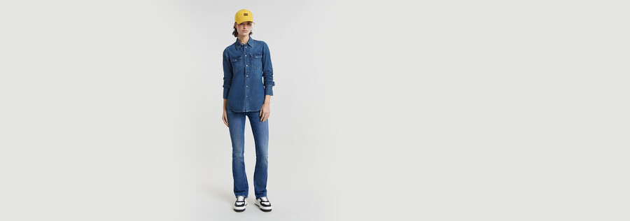 slim western shirt