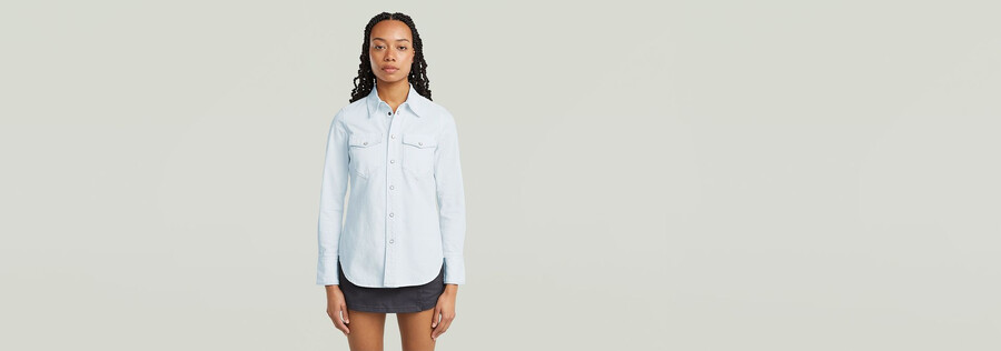 slim western shirt