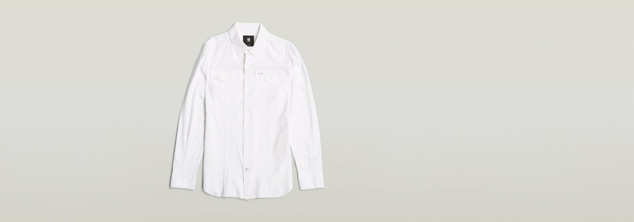 slim pocket shirt