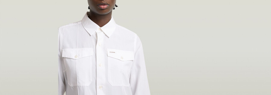 slim pocket shirt