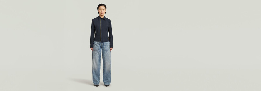zip slim shirt