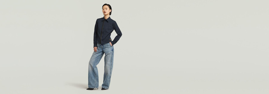 zip slim shirt