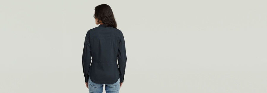 slim poplin long sleeve shirt
