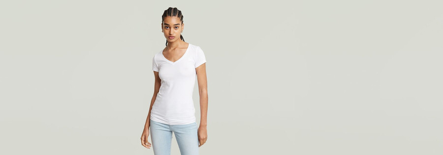 base v-neck cap top