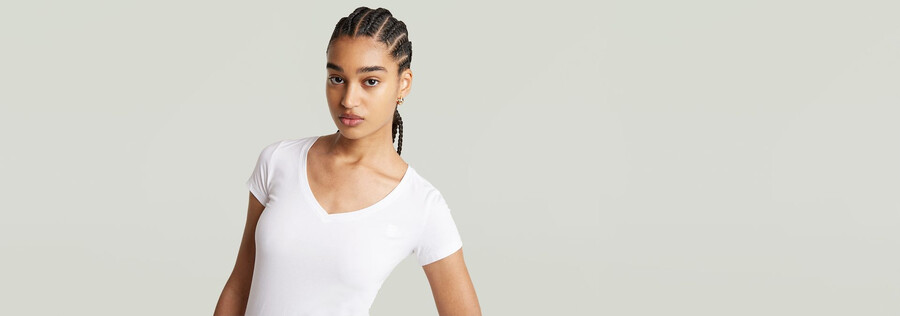base v-neck cap top