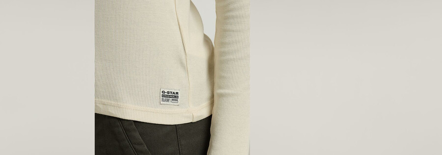 ribbed slim polo
