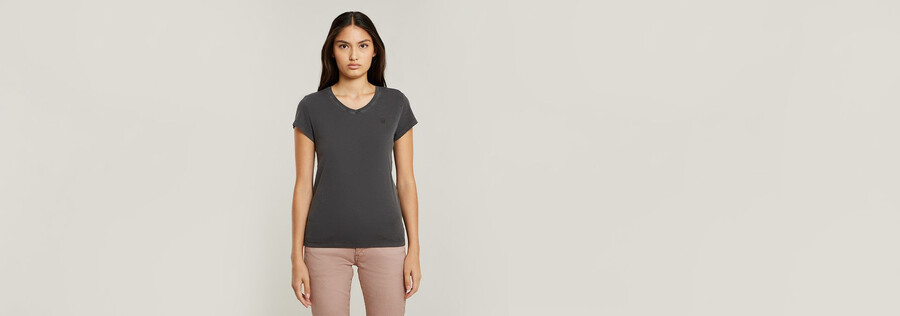 overdyed eyben slim v-neck top 2.0