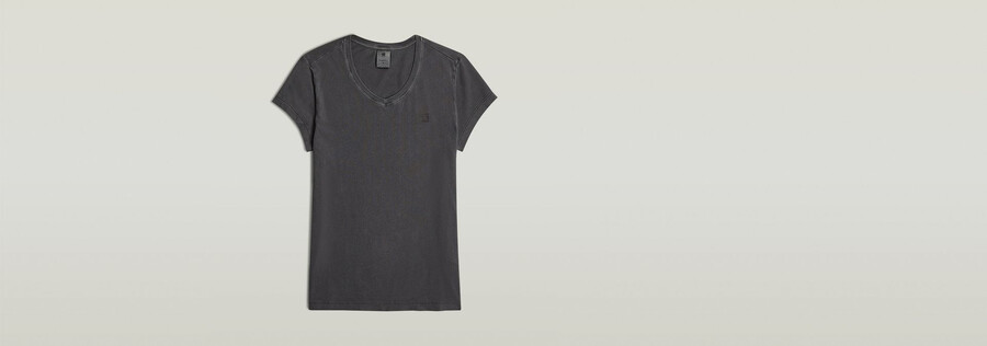 overdyed eyben slim v-neck top 2.0
