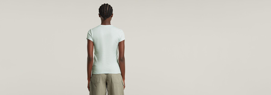 overdyed eyben slim v-neck top