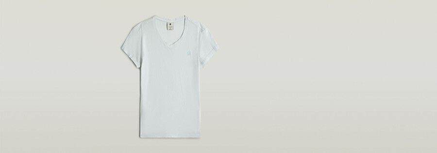 overdyed eyben slim v-neck top