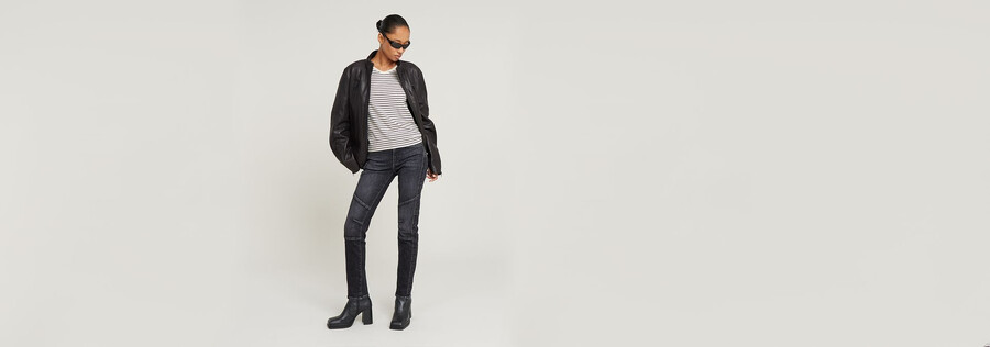 stripe eyben slim v-neck top 2.0