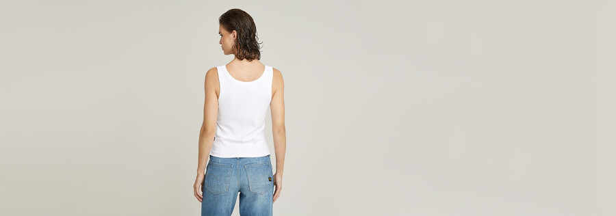 slim rib tank top