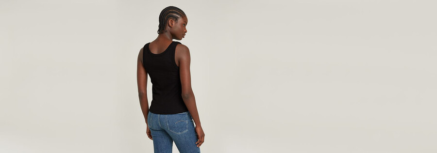 slim rib tank top