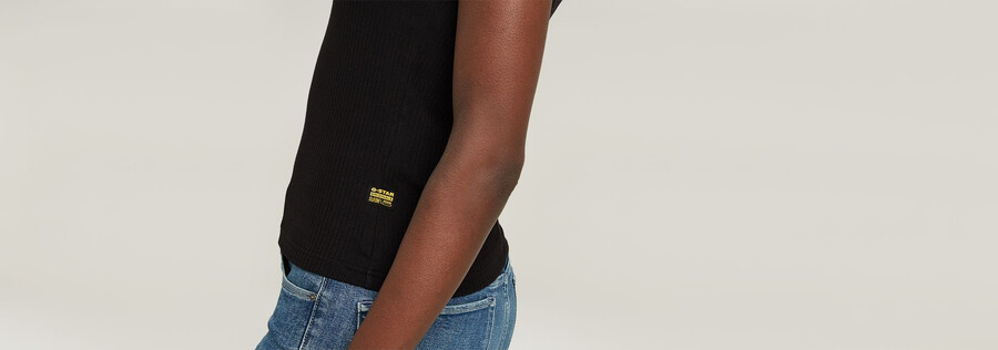 slim rib tank top
