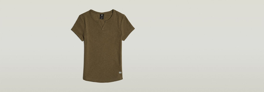 micro placket slim top