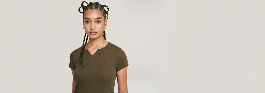 micro placket slim top