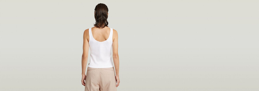 asymmetrical zip slim tank top