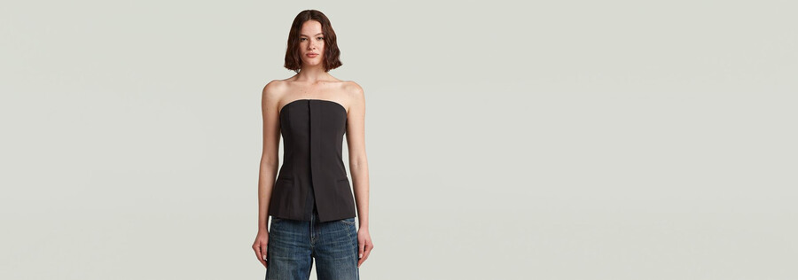strapless waistcoat