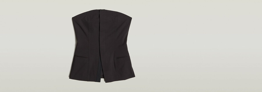 strapless waistcoat