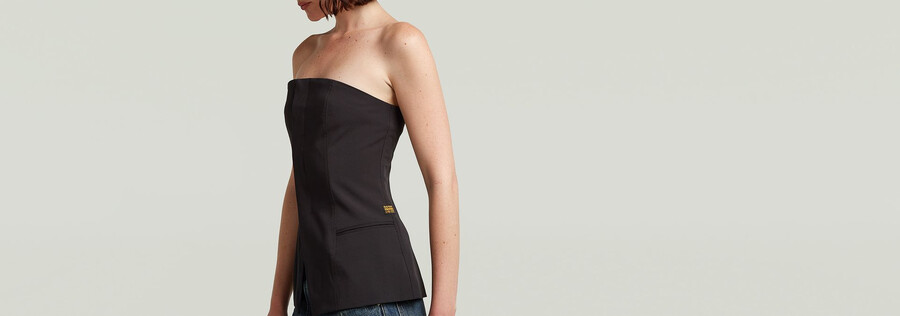 strapless waistcoat