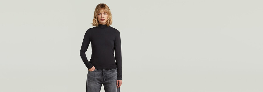 mock slim t-shirt